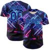 Maxcorners Custom Black Gold 3D Pattern Design Outer Space Starships American Flag Premium Baseball Jersey LM0210
