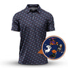 Maxcorners Funny Pattern Golf Shirt, Dachshund Halloween Shirt, Dachshund Golf Shirt For Men
