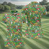 Maxcorners Tropical Tiki Parrot Island Hawaiian Golf Polo Shirt, Women's Golf Polo, Performance Golf Shirt LM1507