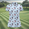 Maxcorners Randy Savage Patriotic Golf Shirt, Women's Golf Tops, Golf Shirts For Women LM1507