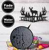 Maxcorners Personalized Deer Antler Metal Sign WITH LED/WITHOUT LED Light Custom Name Forest Wall Art Hunter Gift Rustic Cabin Decor LM0110