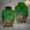 Maxcorners Bowling 420 Funny Monkey Personalized Name 3D Shirt For Women