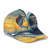 Maxcorners Sunset Serenity Ocean's Majesty, Fishing Trucker Hat, Fishing Hook Hat, Fishing Cap For Men, Fishing Gifts For Dad