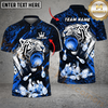 Maxcorners Bowling White Tiger Bowling Cool Multicolor Personalized 3D Shirt