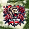 Maxcorners Custom Name England Ornament, Christmas Gift for England Lover 2D Flat LM2211