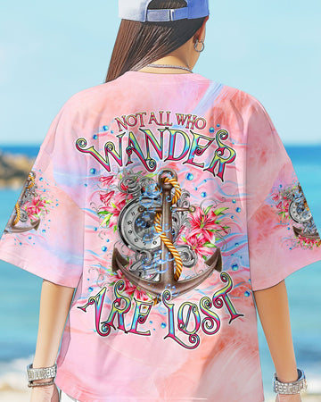 Maxcorners Not All Who Wander Are Lost Compass All Over Print LM1501