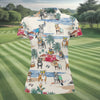 Maxcorners Pit Bull Beach Vacation Tropical Golf Polo Shirt, Golf Shirts For Women, Women's Golf Apparel LM1507