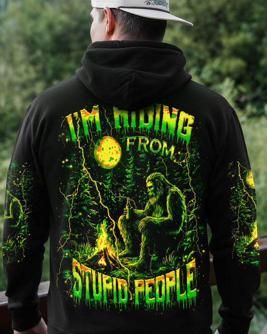 Maxcorners I'm Hiding From Stupid People Bigfoot All Over Print LM1601