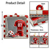 Maxcorners Custom Name and Number Handball Ornament, Christmas Gift for Handball Lovers 2D Flat LM2211