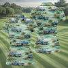Maxcorners Personalized Truck Golf Shirt, Custom Vehicle Tropical Pattern, Golf Shirt For Women LM1507