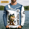 Maxcorners Team Fishing Shirt, Largemouth Bass Fishing, SPF Shirt For Men, Men Jersey, Mens Casual Shirts