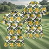 Maxcorners Tropical Pineapple Rifle Hawaiian Golf Shirt Pattern, Hawaiian Golf Shirt, Women’s Golf Apparel LM1507
