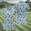 Maxcorners Hummingbird Paradise Golf Shirt, Tropical Flower Garden Pattern, Golf Shirt For Women LM1507
