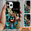 Maxcorners Bowling Crown King Ball Character Multicolor Personalized Name 3D Phone Case