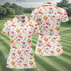 Maxcorners Beach Party Santa Christmas Golf Shirt, Women's Golf Tops, Printed Golf Shirt, Golf Polo For Women (Copy) LM1507