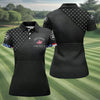 Maxcorners Black 1776-2026 America 250 Years Golf Polo Shirt, Women’s Golf Apparel, Printed Golf Shirt LM1507