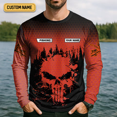Maxcorners Fishing Saved Me From Being A Pornstar Red Fishing Shirt, Funny Fishing Shirt, SPF Shirt For Men, Gift For Fisherman