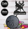 Maxcorners Personalized Deer Hunting Buck Metal Sign WITH LED/WITHOUT LED – Rustic Cabin Wall Decor, Gift for Hunters LM0110