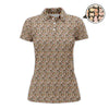 Maxcorners Funny Golf Shirt,  Boob Pattern Golf Polos for Men, Crazy Golf Shirts