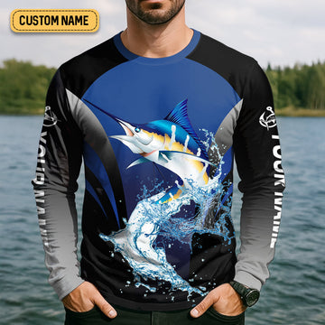 Maxcorners Marlin Fishing, Chasing The Billfish Dream SPF Shirts, Fishing Shirts For Men, Fisherman Gift