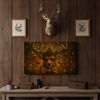 Maxcorners Deer Christmas Party 3D Wrapped Canvas