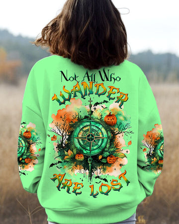 Maxcorners Not All Who Wander Are Lost Compass Halloween All Over Print LM2101