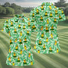Maxcorners Funny Hula Banana Tropical Hawaiian Golf Shirt, Golf Polo For Women, Printed Golf Shirt LM1507