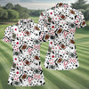 Maxcorners Playing Cards Poker Pattern Hawaiian Golf Shirt, Golf Polo For Women, Women’s Golf Apparel LM1507