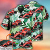 Maxcorners Personalized Formula One Car Hawaiian Shirt, Tropical Patern Custom Photo Car Aloha Shirts