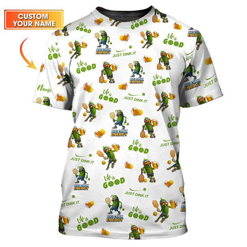 Maxcorners Big Dink Energy Pickleball Shirt – Funny PickleBeer T-Shirt for Men & Women, Pickleball Team Apparel LM0509