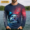 Maxcorners Marlin Fishing Custom Name UPF Shirts, Tournament Fishing Shirts, Men's Fishing Shirt