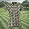 Maxcorners Adult Humor Mermaid Scale Golf Shirt, Woodland Scale Pattern Polo, Polo Shirts For Women LM1507