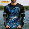 Maxcorners We Came We Saw We Conquered, Casting Fish, SPF Shirt, Custom Fishing Shirt, Men Long Sleeve Shirt