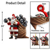 Maxcorners Custom Name Gym Santa Ornament, Gymnastics Christmas Gift 2D Flat LM2111