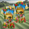 Maxcorners Frog Hammock 5 Oclock Somewhere Tropical Golf Shirt, Ladies Golf Shirts, Women’s Golf Apparel LM1507