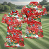 Maxcorners Women's Funny Tropical Santa Surfing Golf Shirt, Christmas Golf Shirt, Women’s Golf Polo LM1507
