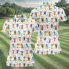 Maxcorners Colorful Western Cowboy Boots Pattern Hawaiian Golf Shirt, Ladies Golf Shirt, Women’s Golf Apparel LM1507