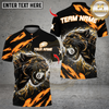 Maxcorners Flaming Angry Black Panther Billiards 8 Ball Multicolor Customized Name, Team Name 3D Shirt