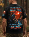 Maxcorners The Closer I Get To Nature Bigfoot Fishing All Over Print LM1601