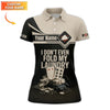 Maxcorners Custom Name Funny Poker Shirts, I Donâ€™t Even Fold My Laundry Poker Polos, Playing Card ShirtLM1009
