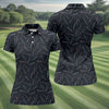 Maxcorners Minimalist Neon Lightsaber Pattern Golf Shirt, Women’s Golf Tops, Performance Golf Shirt LM1507