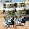 Maxcorners Fishing Tumbler Woodland Lake Reflection Design Personalized Name Tumbler (13 Species)