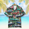 Maxcorners Personalized Classic Car Hawaiian Shirt, Floral Pattern Custom Photo Car Aloha Shirts (Up to 5 photos)