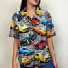 Maxcorners Personalized Muscle Car Hawaiian Shirt,  Custom Photo Car Aloha Shirts (Up to 5 photos)