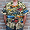 Maxcorners Personalized Classic Car Hawaiian Shirt, Dancing Girls Pattern Custom Photo Car Aloha Shirts (Up to 5 photos)