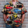 Maxcorners Personalized Hot Rod Hawaiian Shirt, Magazine Pattern Custom Photo Car Aloha Shirts (Up to 5 photos)