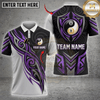 Maxcorners Yin Yang Eight Ball Shadow Tribal Pool Player Shirt Multicolor Customized Name, Team Name 3D Shirts