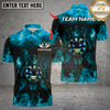 Maxcorners Funny Dartboard King Flame Crown Multicolor Customized Name, Team Name 3D Shirts