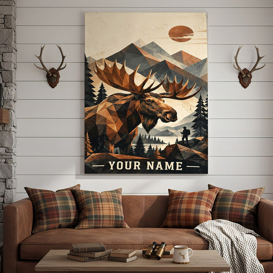 Maxcorners Duck Hunting Flying Ducks Sunset Marsh Personalized Canvas Wall Art
