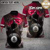 Maxcorners Coven of Reapers 8-Ball Magic Skull Billiards Multicolor Customized Name Team Name 3D Shirts